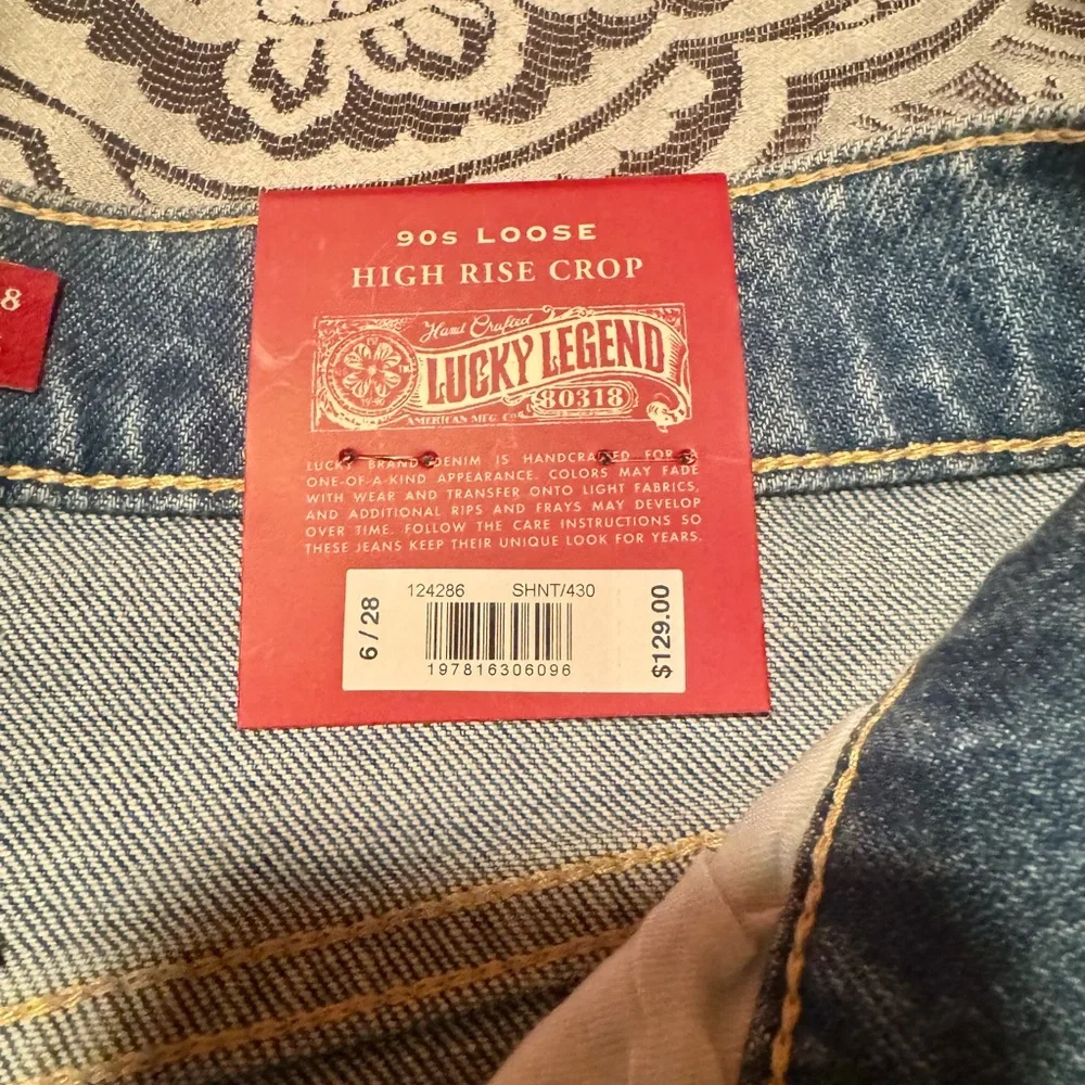 Lucky Brand Crop Rhinestone Jeans - Picture 3 of 6